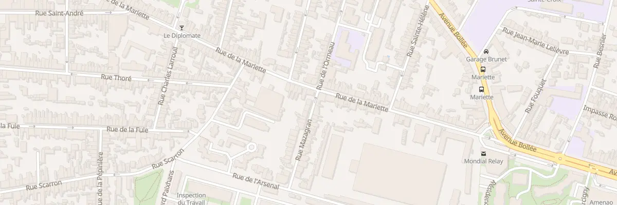 Plan du 2 Rue Mazagran au Mans