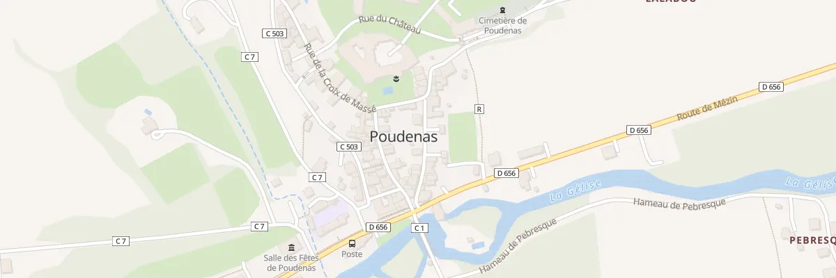 Plan du 11 Rue de l’Église à Poudenas