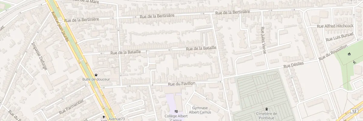 Plan du 60 Rue de la Bataille au Mans