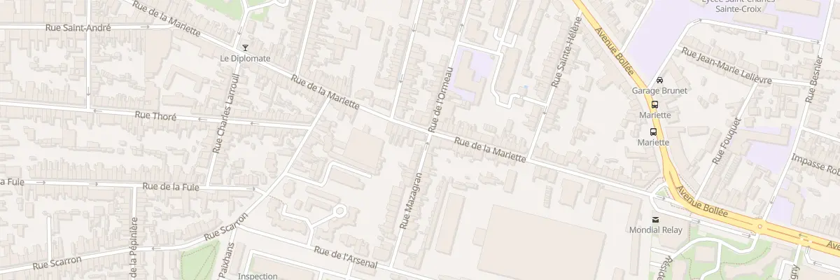 Plan du 84 Rue de la Mariette au Mans