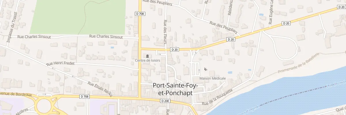 Plan du 15 Rue des Fleurs à Port-Sainte-Foy-et-Ponchapt