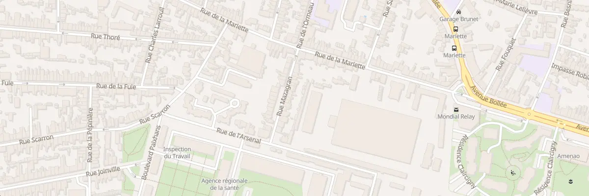 Plan du 21 Rue Mazagran au Mans