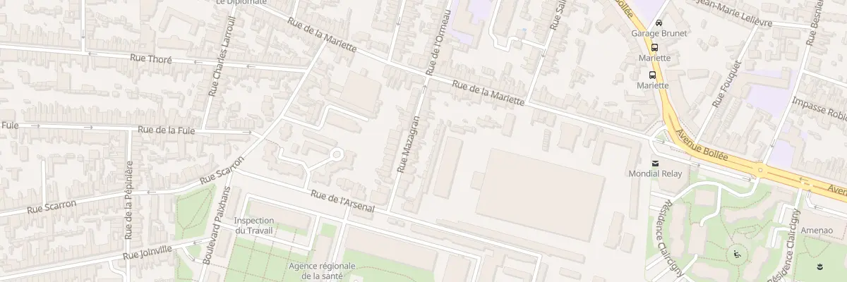 Plan du 19 Rue Mazagran au Mans