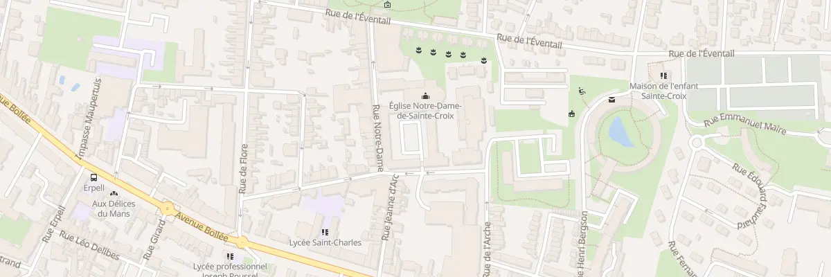 Plan du 30 Rue Notre Dame au Mans