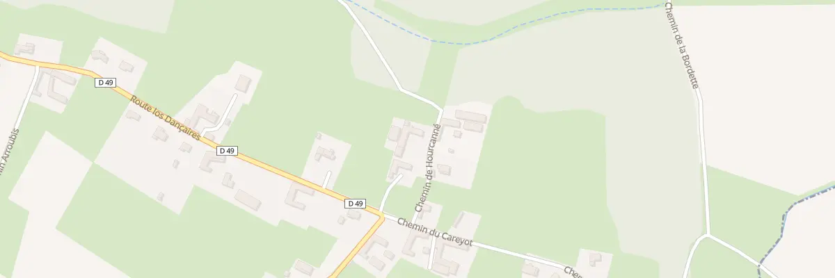 Plan du 2 Che du Hourcanne à Coussan