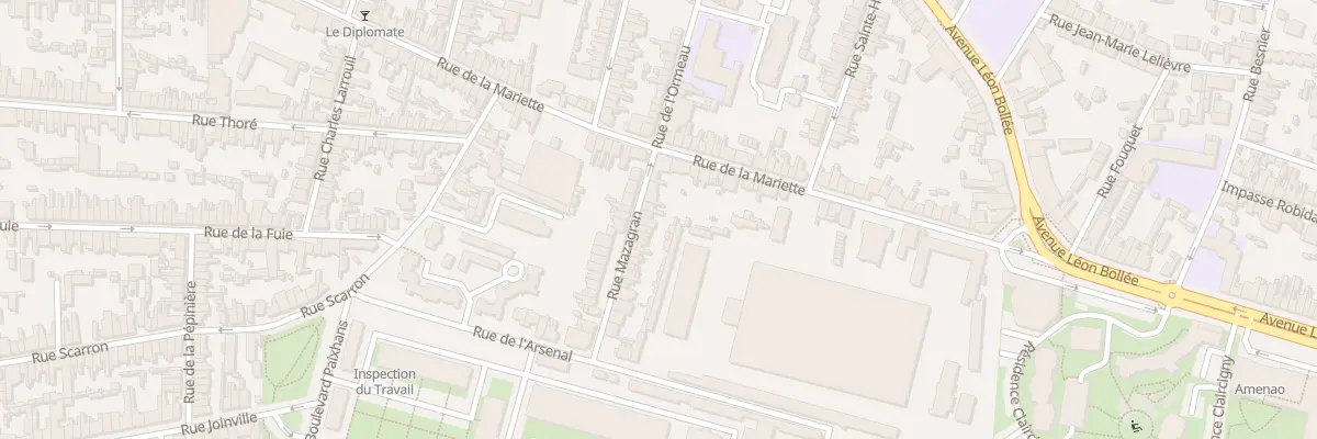 Plan du 11 Rue Mazagran au Mans