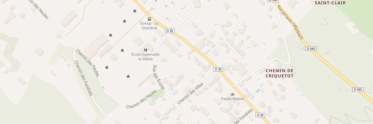 Plan du 50 Rue Guy de Maupassant à Étretat