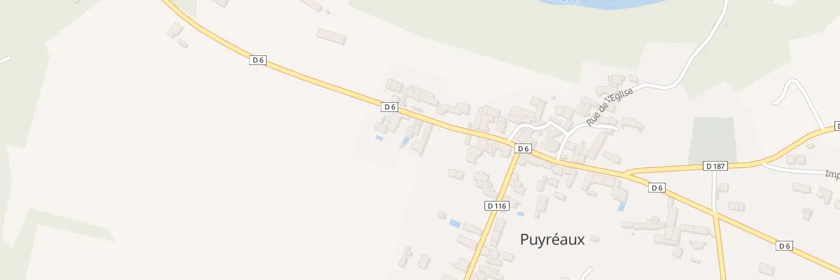 Plan du 12 Rue Eugène de Thiac à Puyréaux