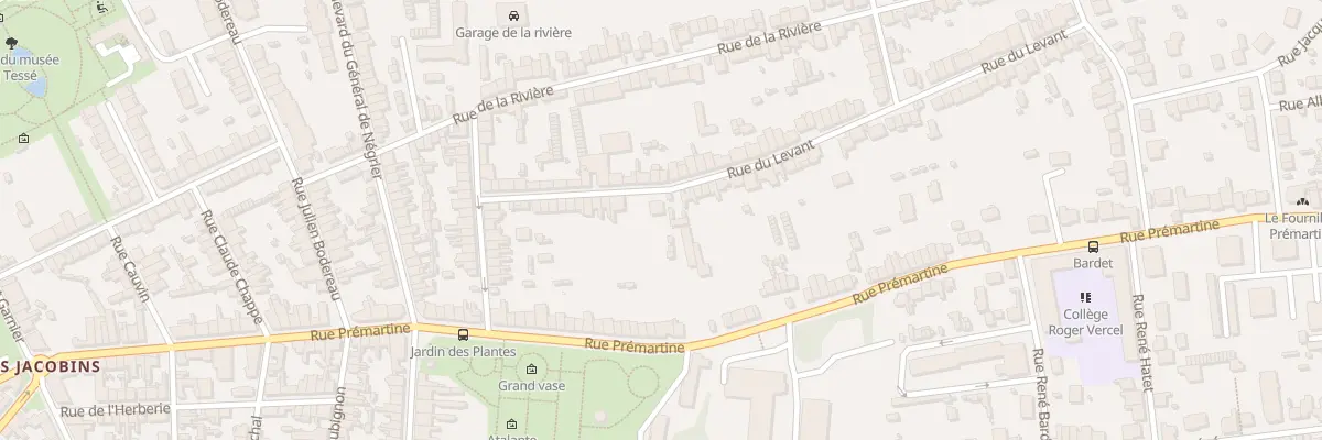 Plan du 22 Rue du Levant au Mans