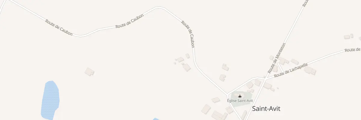 Plan du 137 Rte de Caubon à Saint-Avit