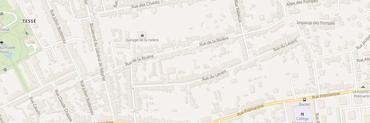Plan du 54 Rue de la Rivière au Mans