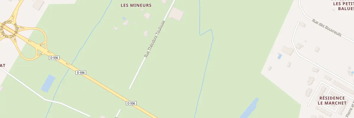 Plan du 9004 Rue Théodore Toulouse à Pineuilh