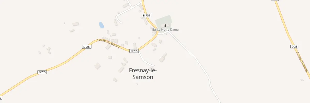 Plan du 645 Rte du Bourg à Fresnay-le-Samson