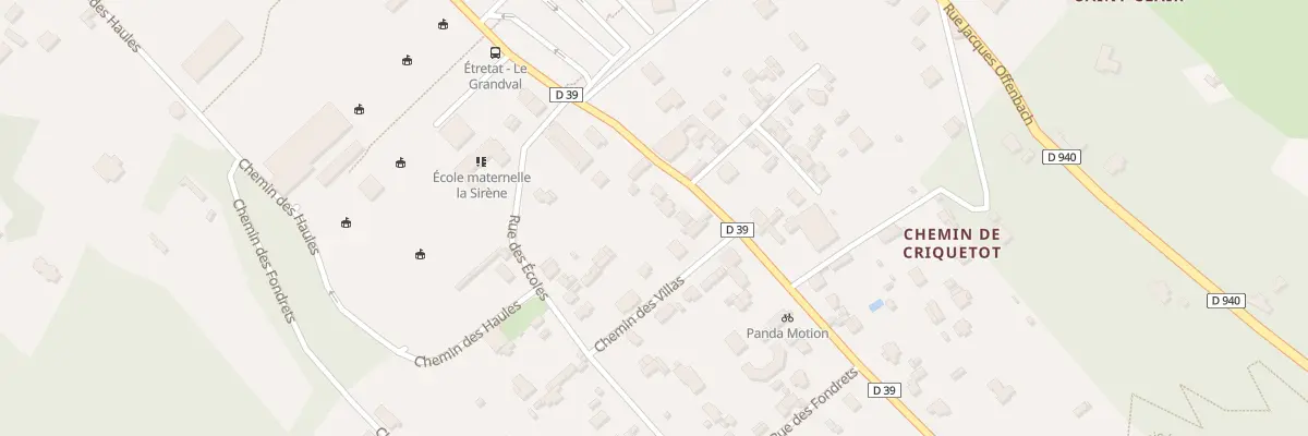 Plan du 54 Rue Guy de Maupassant à Étretat