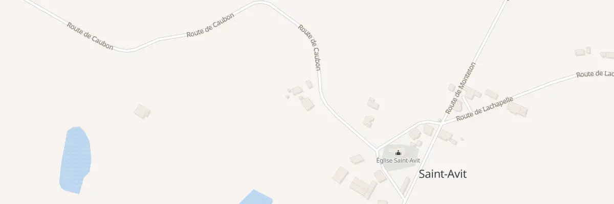 Plan du 129 Rte de Caubon à Saint-Avit