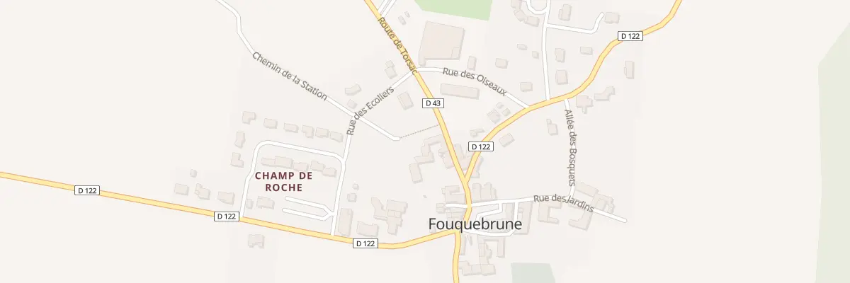 Plan du 9 Rte de Torsac à Fouquebrune