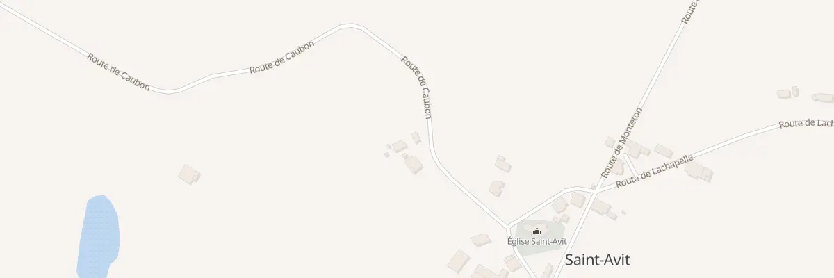 Plan du 141 Rte de Caubon à Saint-Avit