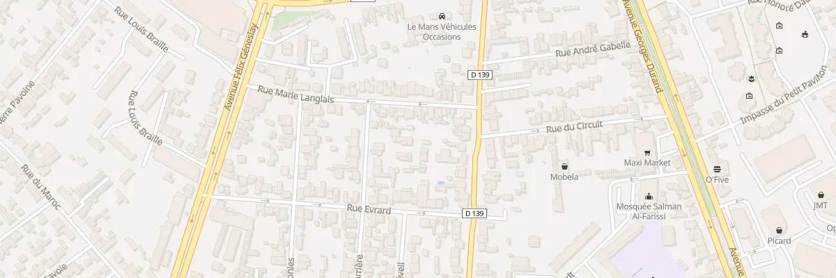 Plan du 7 Rue Marie Langlais au Mans