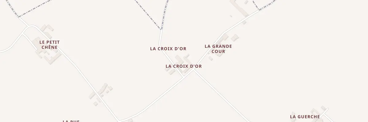 Plan du 1 La Croix d’Or à Dercé