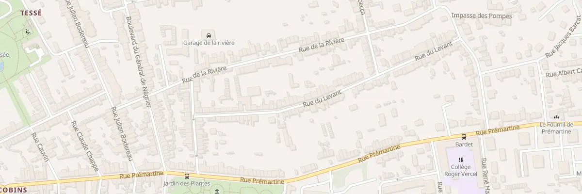 Plan du 29 Rue du Levant au Mans