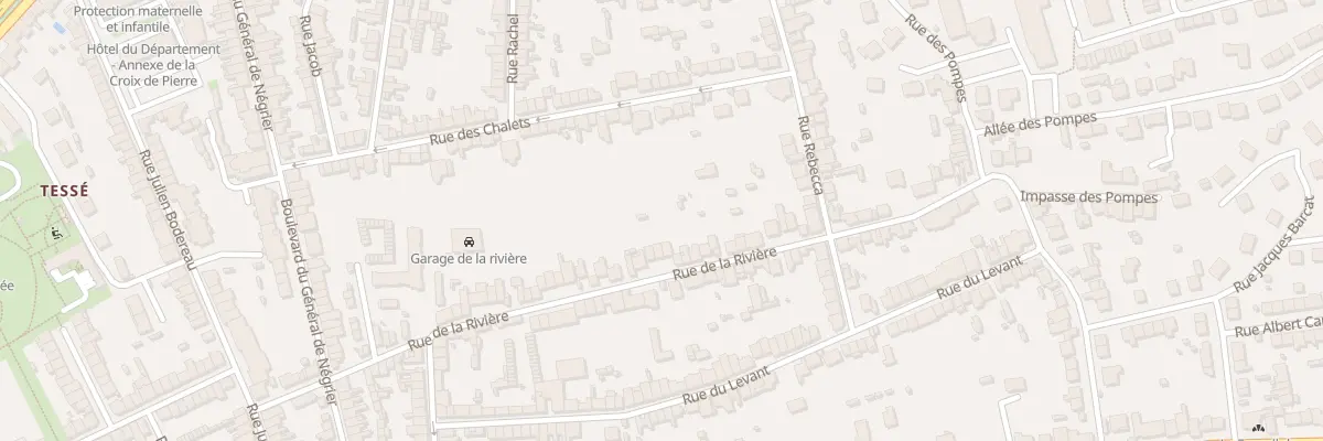 Plan du 85 Rue de la Rivière au Mans