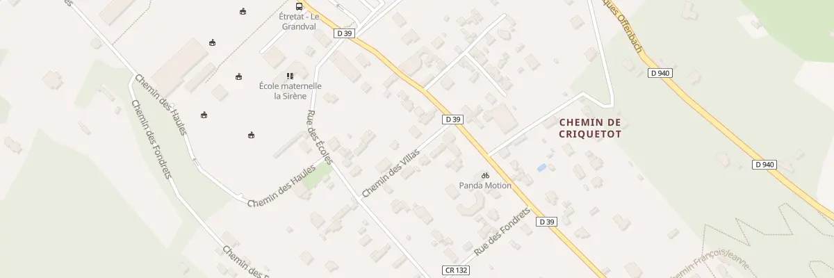 Plan du 33G Rue Guy de Maupassant à Étretat