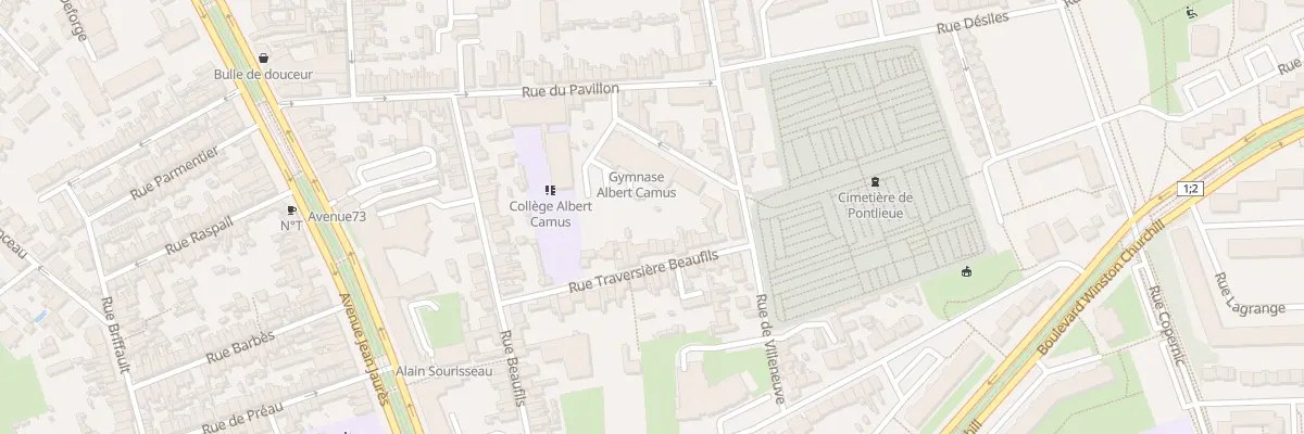 Plan du 17 Rue Traversière Beaufils au Mans