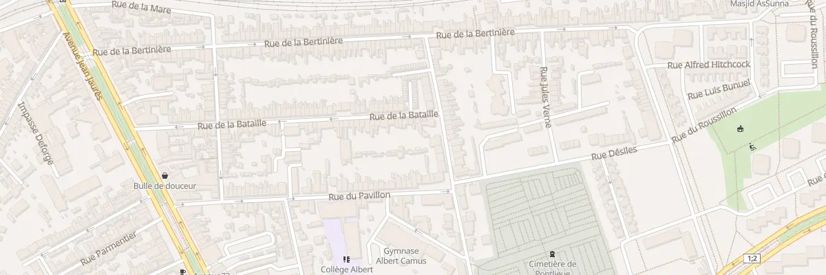 Plan du 70 Rue de la Bataille au Mans