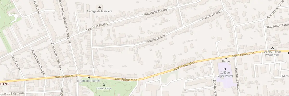 Plan du 34 Rue du Levant au Mans