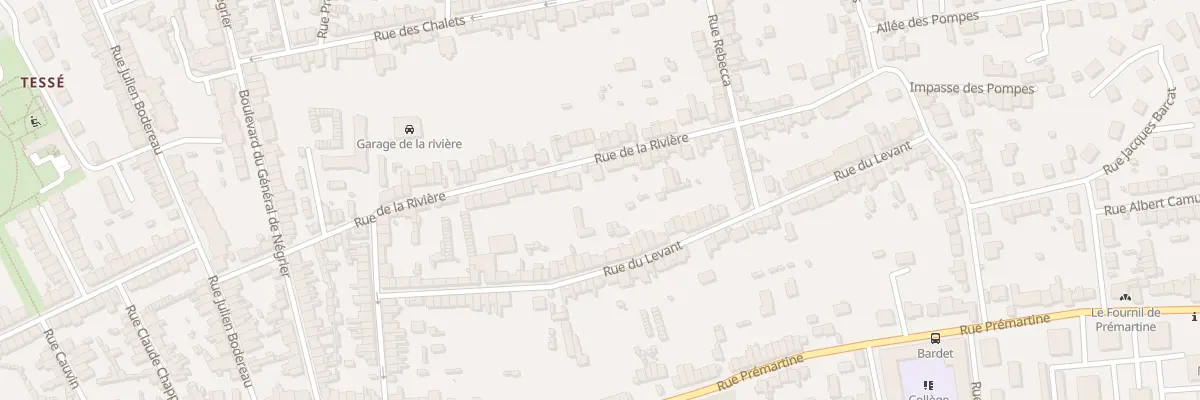 Plan du 62 Rue de la Riviere au Mans