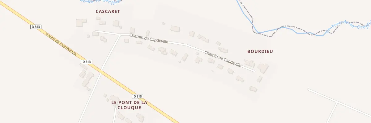 Plan du 12 Che de Capdeville à Longueville