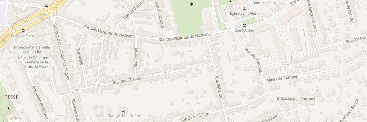 Plan du 57 Rue des Chalets au Mans