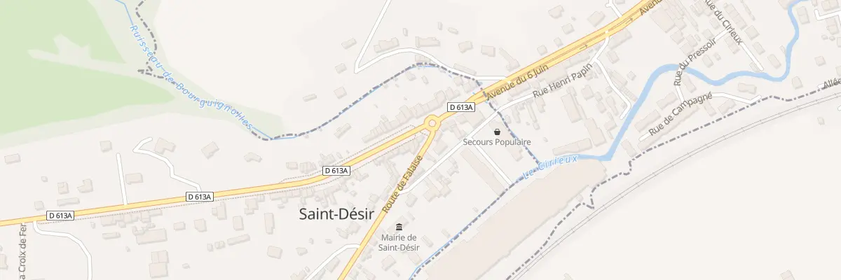 Plan du 2 Rte de Falaise à Saint-Désir