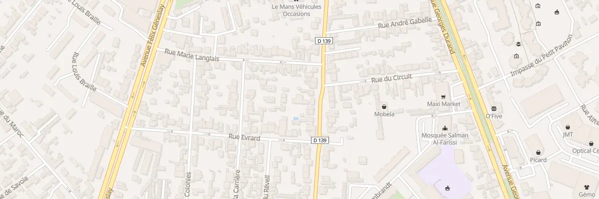 Plan du 162 Rue de Laigne au Mans