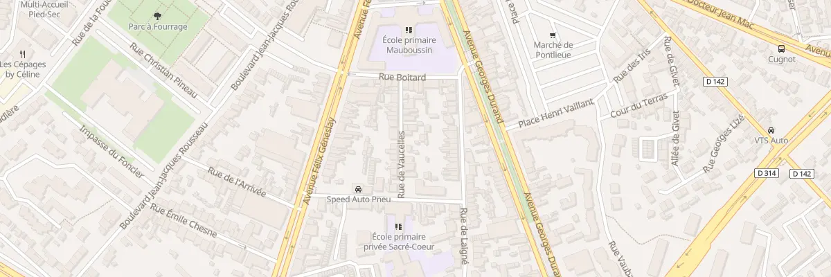 Plan du 15 Rue de Vaucelles au Mans