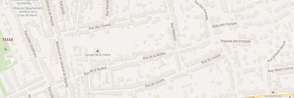 Plan du 91 Rue de la Rivière au Mans