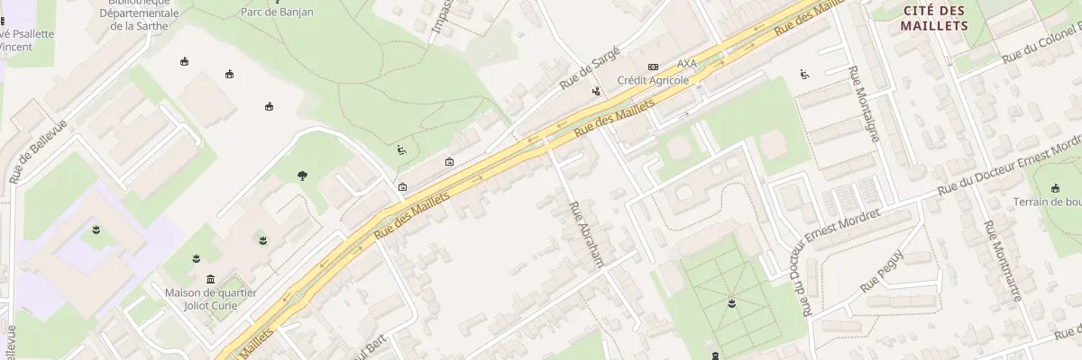 Plan du 120 Rue des Maillets au Mans