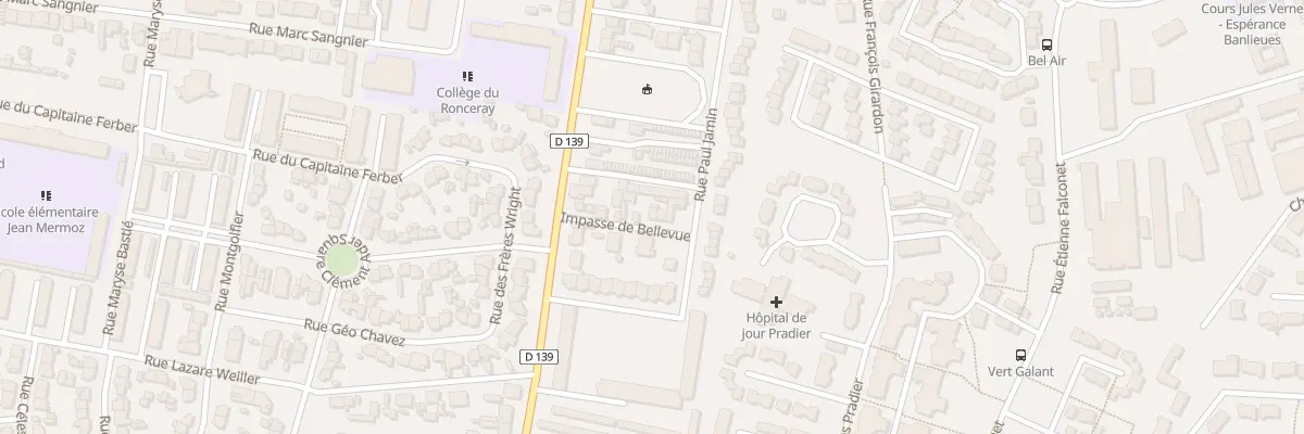Plan du 13 Imp de Bellevue au Mans