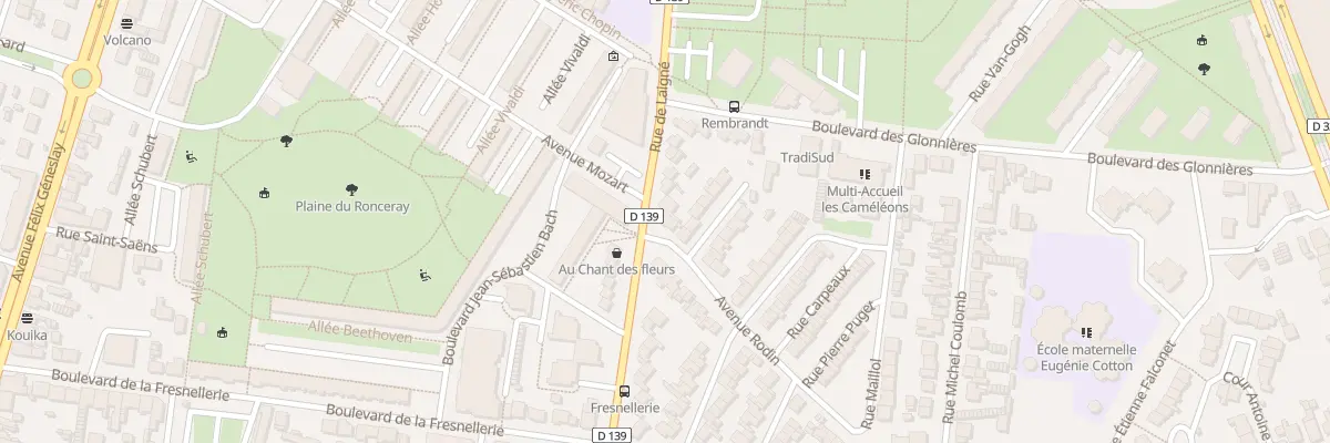 Plan du 239 Rue de Laigné au Mans