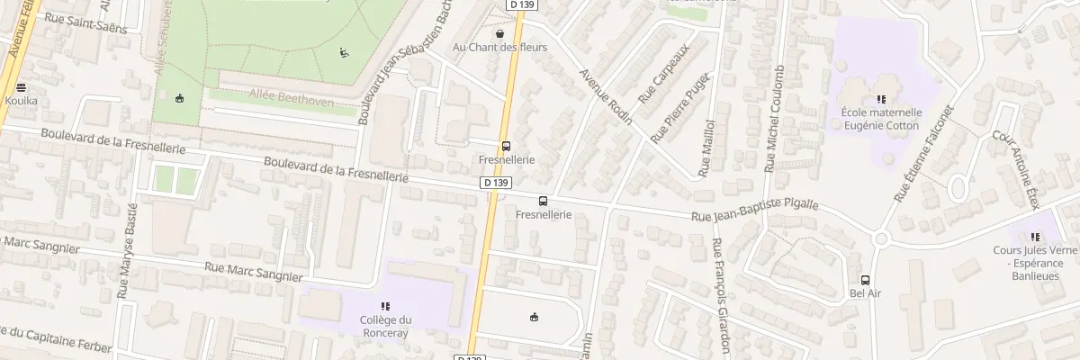 Plan du 18 Rue Jean Goujon au Mans