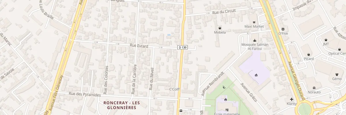 Plan du 182 Rue de Laigne au Mans