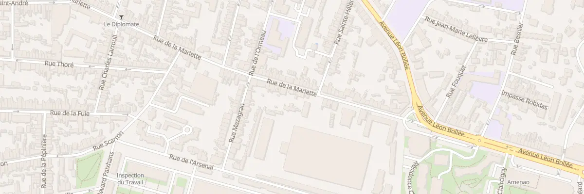Plan du 106 Rue de la Mariette au Mans