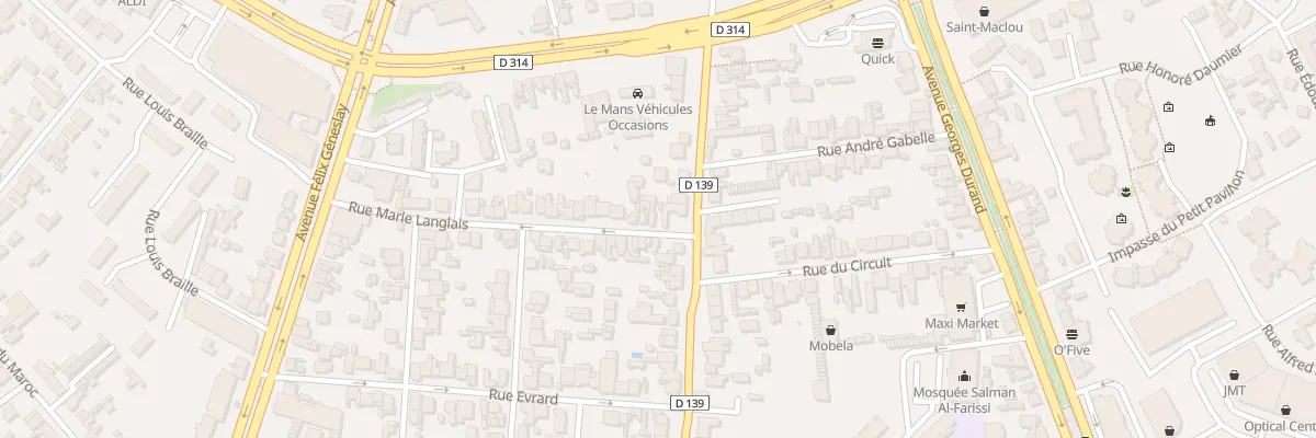 Plan du 4 Rue Marie Langlais au Mans