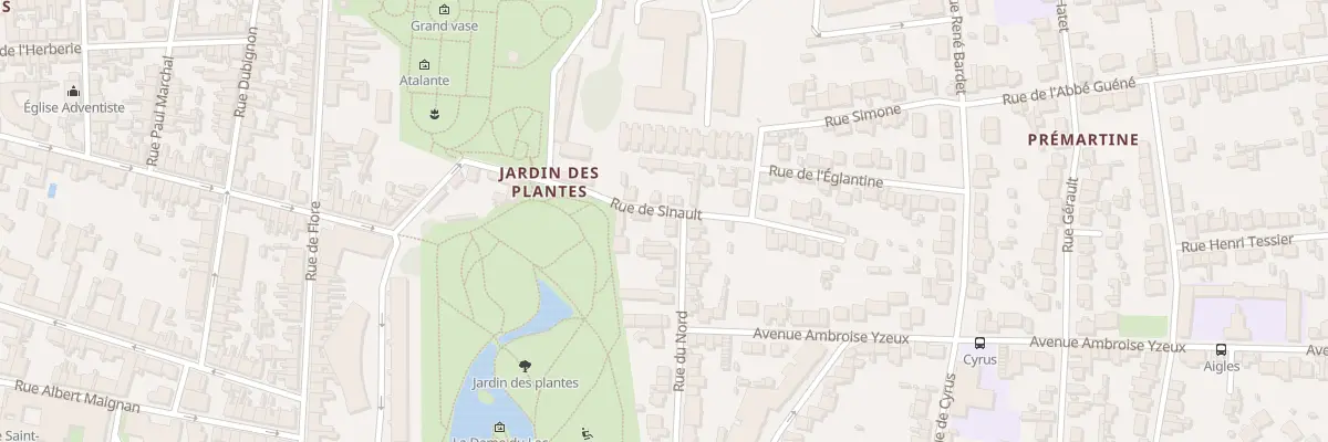 Plan du 2 Rue du Nord au Mans