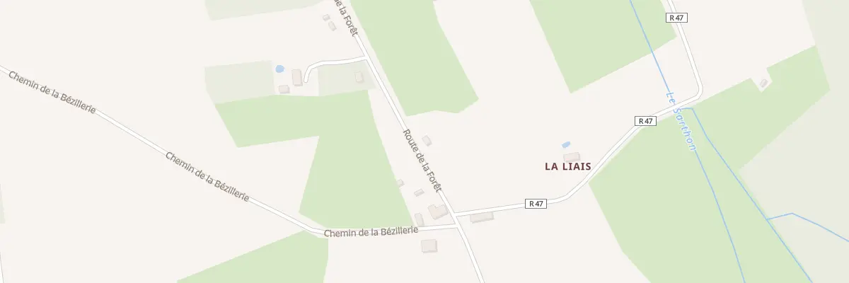 Plan du 9 Rte de la Forêt à Villeneuve-en-Perseigne