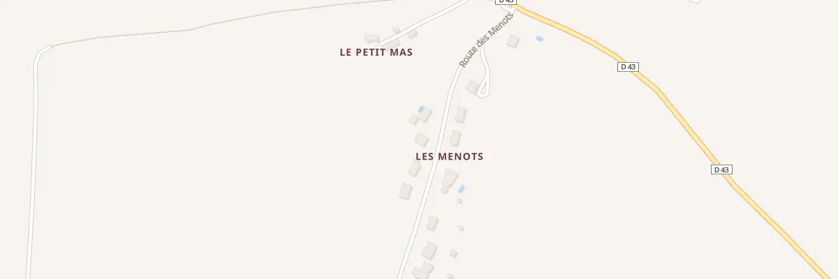 Plan du 190 Rte des Menots à Fouquebrune