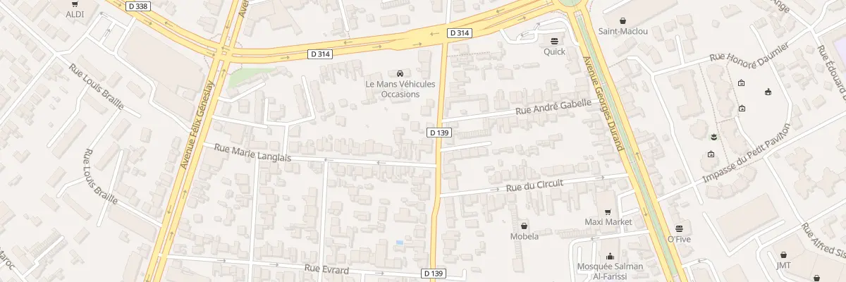 Plan du 142 Rue de Laigné au Mans