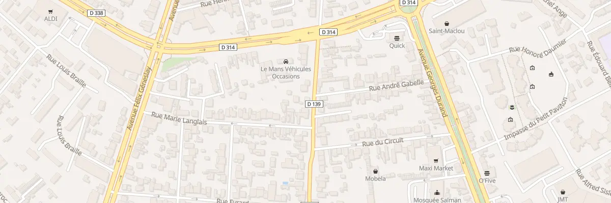 Plan du 136 Rue de Laigne au Mans