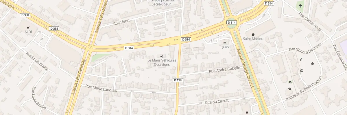 Plan du 114 Rue de Laigne au Mans