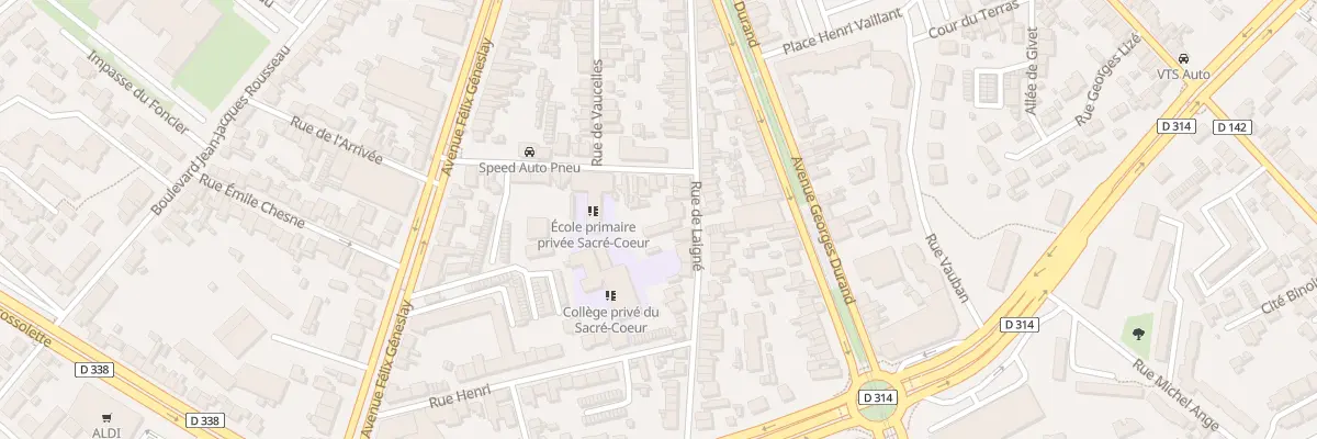 Plan du 54 Rue de Laigne au Mans
